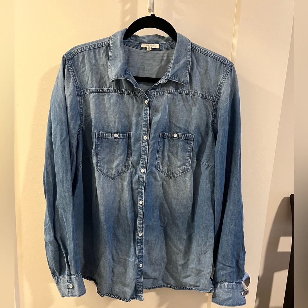 Chambray button down shirt